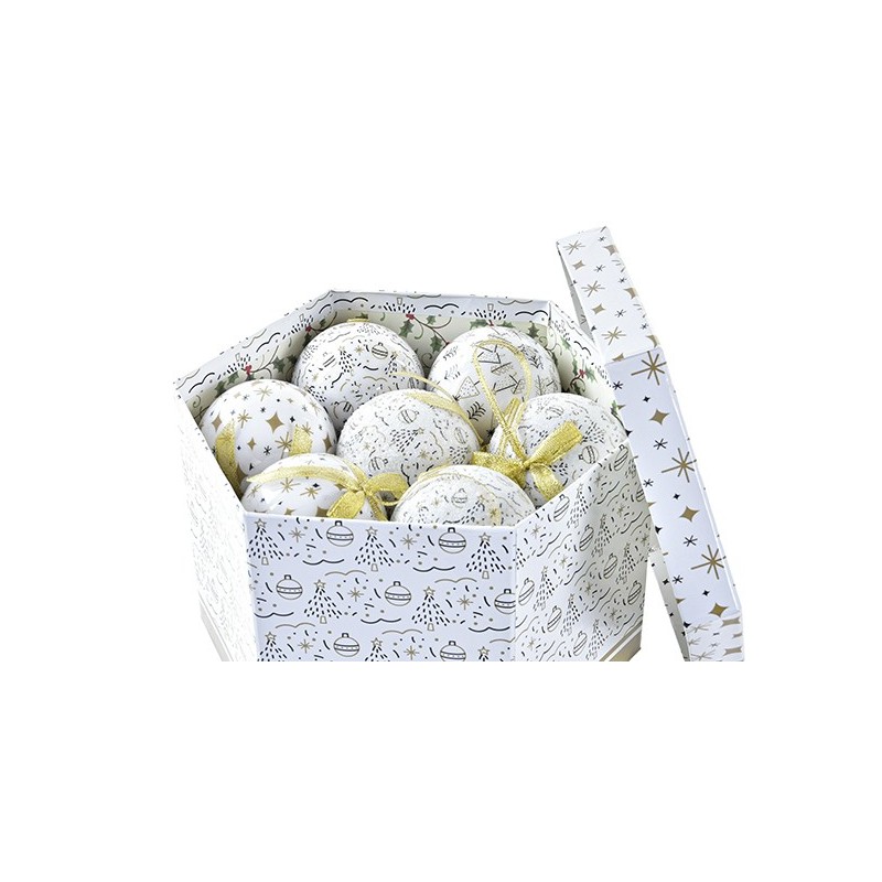 CONJUNTO  14  BOLAS  DECORACION  ÁRBOL  DORADO