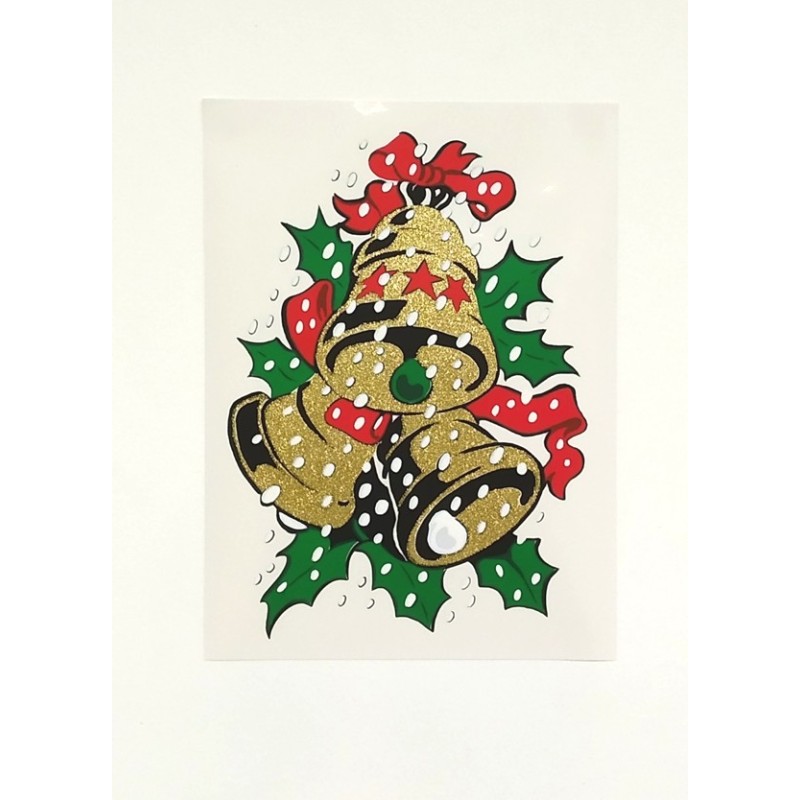 PVC  ELECTROSTÁTICO  NAVIDEÑO  PARA  CRISTAL