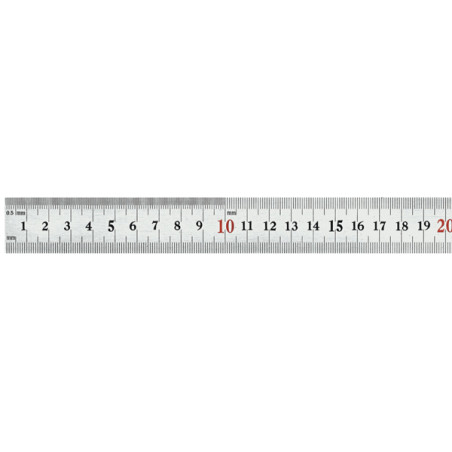 REGLA SEMI RIGIDA ACERO INOX