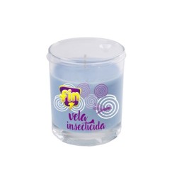VELA  CON  CITRONELA  VASO  CRISTAL
