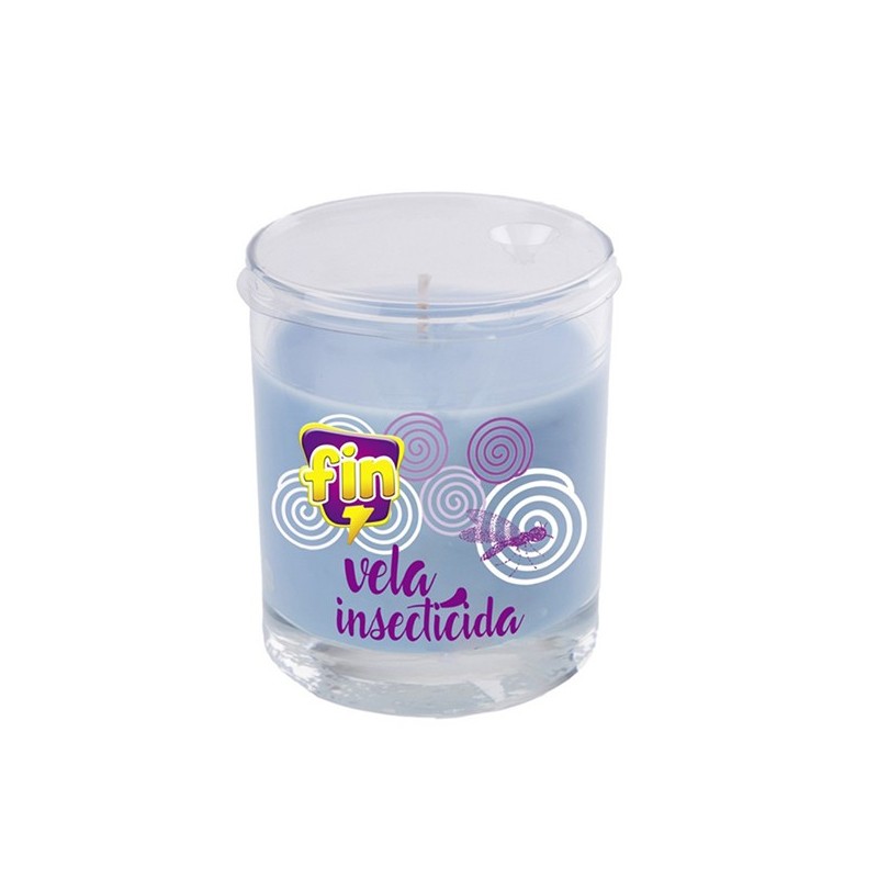VELA  CON  CITRONELA  VASO  CRISTAL