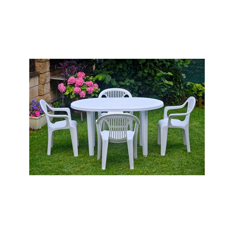 MESA  DE  JARDÍN  OVAL