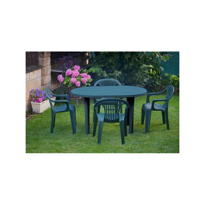 MESA  DE  JARDÍN  OVAL