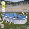 PISCINA  OVALADA  BLANCA