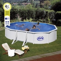 PISCINA  OVALADA  BLANCA