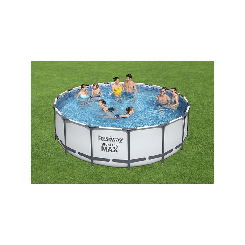 PISCINA  C/DEP  CUB  ESC  16015L  BESTWAY  457X122  CM