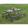 CONJUNTO  MESA  +  2  BANCOS  PLEGABLES