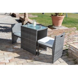 CONJUNTO  MESA  +  2  SILLONES