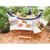 CONJUNTO  plegable  balcon  madera
