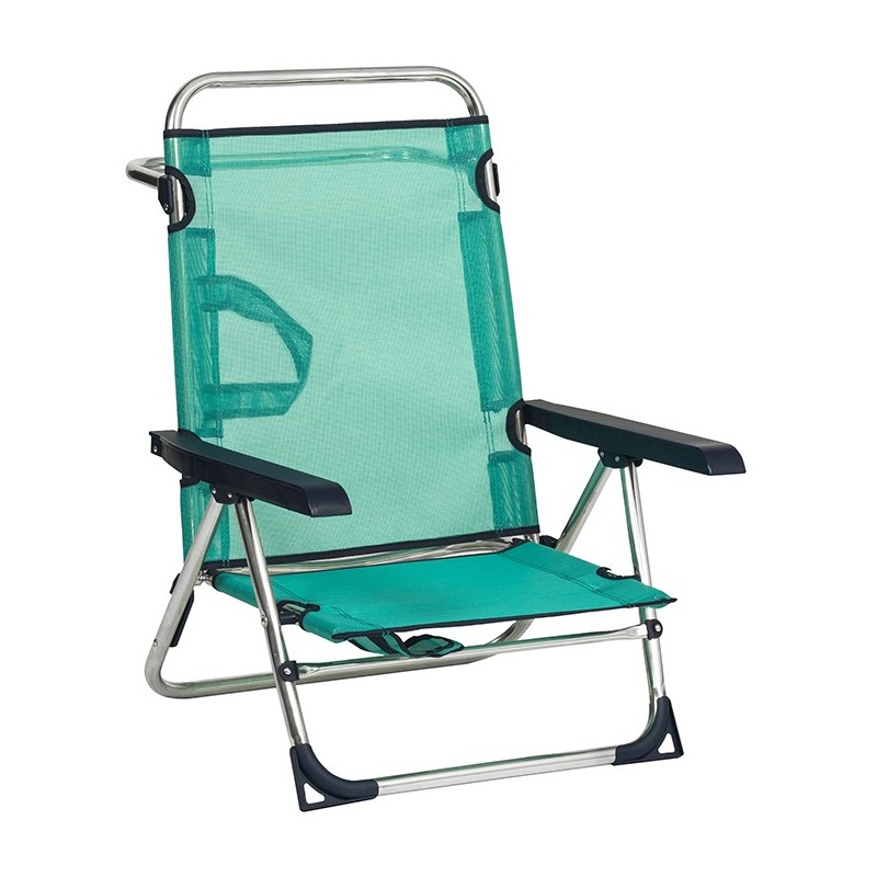 SILLA  PLAYA  ALUM  ALTA  MULTIPOS.  FIBRELINE