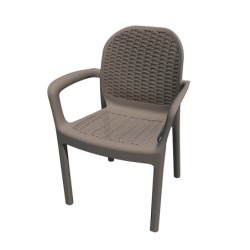 sillón  imitación  ratán