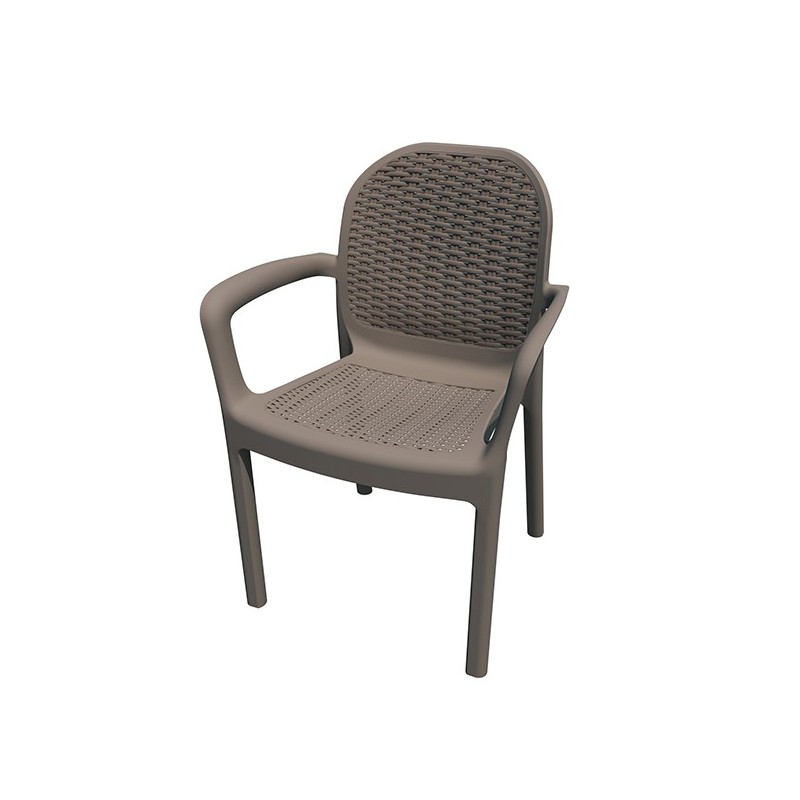 sillón  imitación  ratán