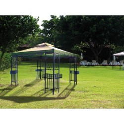 CENADOR  ACERO  CON  JARDINERA