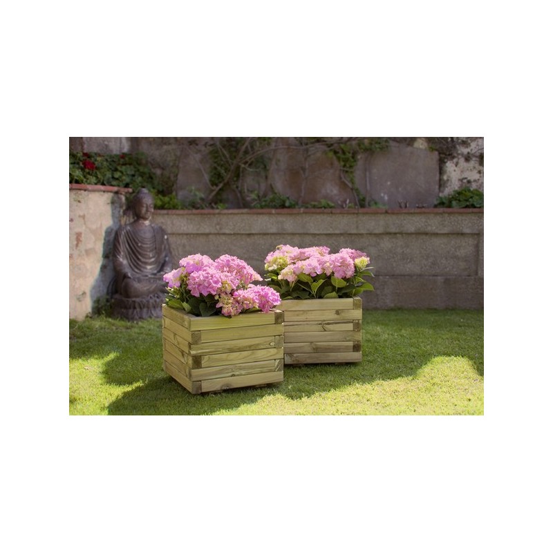 JARDINERA  CUADRADA  MADERA  PINO