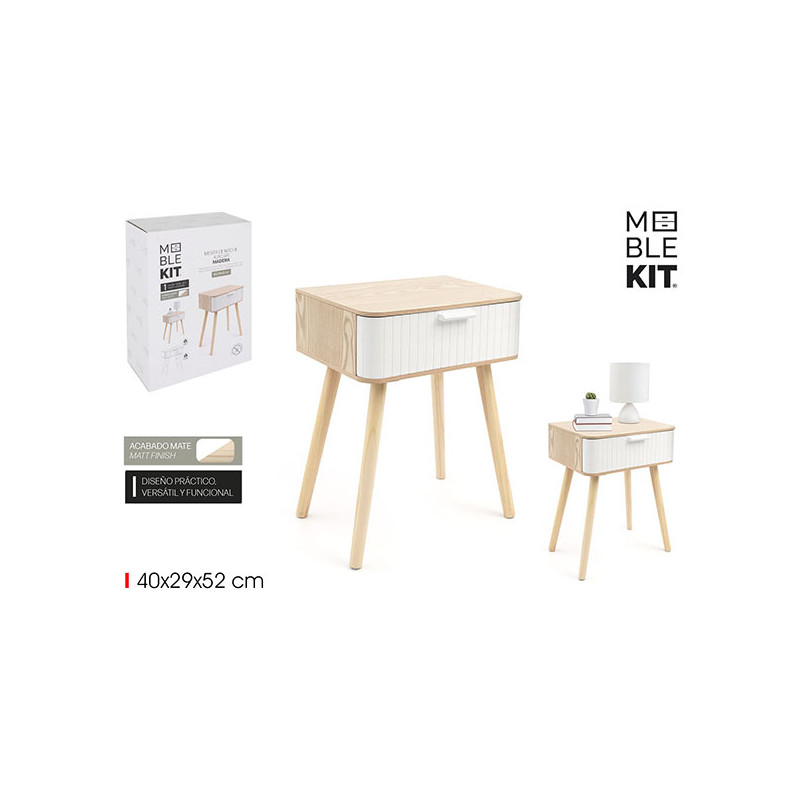 MESA AUXILIAR NOCHE MADERA