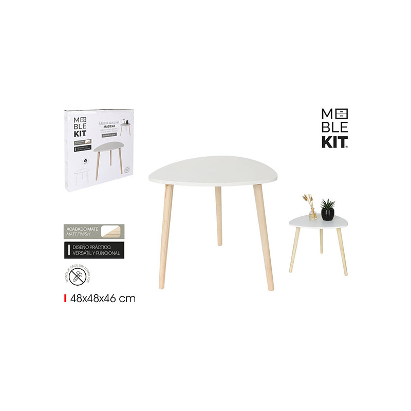 MESA AUXILIAR MADERA BLANCA