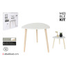 MESA AUXILIAR MADERA BLANCA