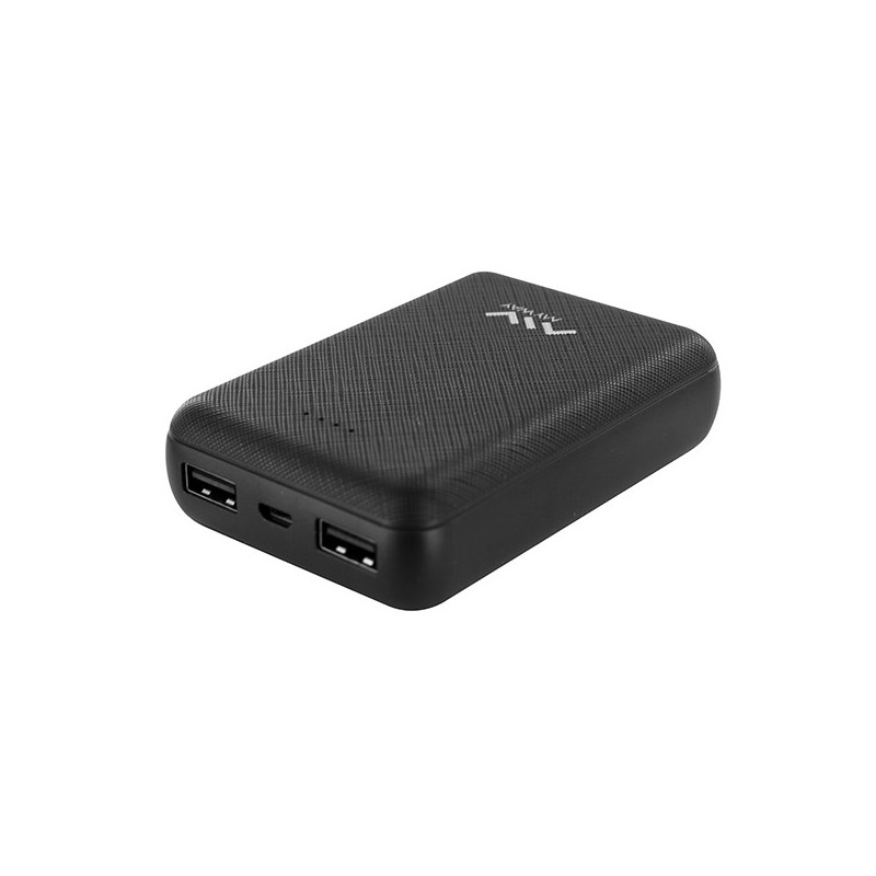 BATERIA  POWER  BANK  LITIO  2  USB  1A+2.1A  +CABLE