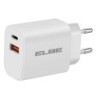 CARGADOR  DUAL  PARED  USB+TYPE  C  PD+QC3.0  20  W