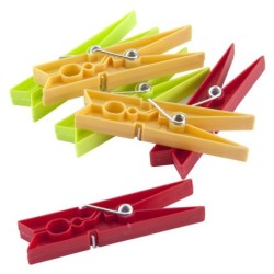 PINZA  ROPA  PLASTICO  24  U
