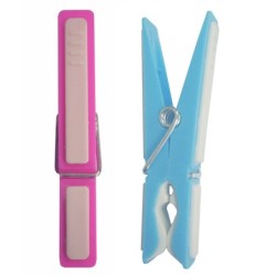 PINZA  ROPA  PLASTICO  BI-INY  12U