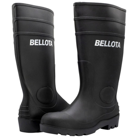 BOTA AGUA PVC PUNT+PLANT S5 NEGRO