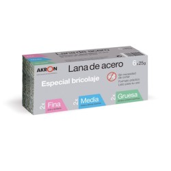ESTROPAJO  LANA  ACERO  SURTIDO