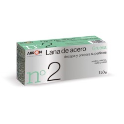 ESTROPAJO  LANA  ACERO  GRUES  N.2