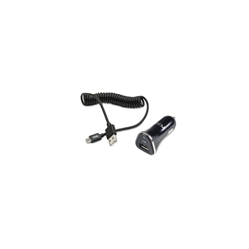 CARGADOR  DE  COCHE  +  CABLE  MICRO  USB  DCU