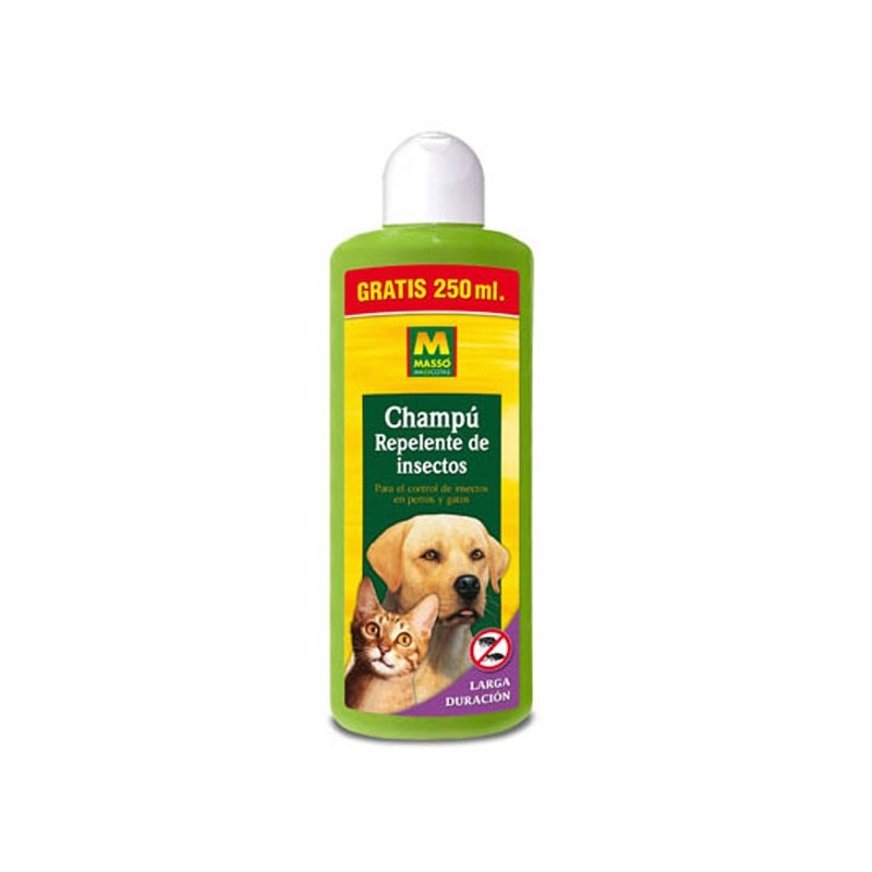 CHAMPÚ  ANTIPARASITOS  PARA  PERROS  Y  GATOS  MASSÓ