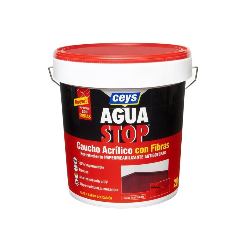 AGUASTOP  CAUCHO  FIBRAS