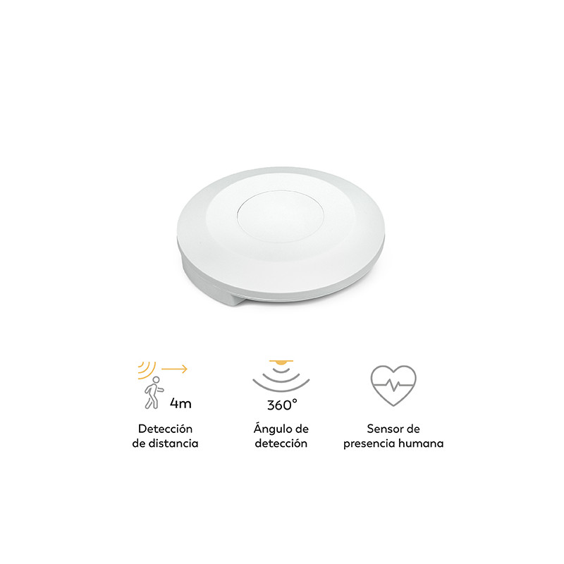 DETECTOR PRESENCIA REAL TECHO 360 BLANCO