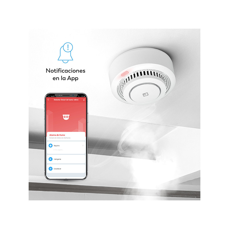 DETECTOR HUMO SMART WIFI