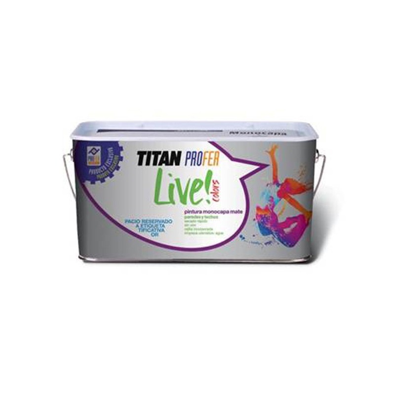 PINTURA  PLASTICA  MATE  TITAN  PROFER  LIVE  COLORS