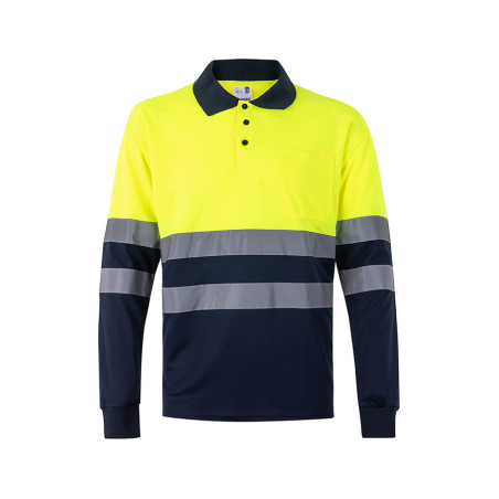 POLO A.VISIBILIDAD ML AMAR/MARINO