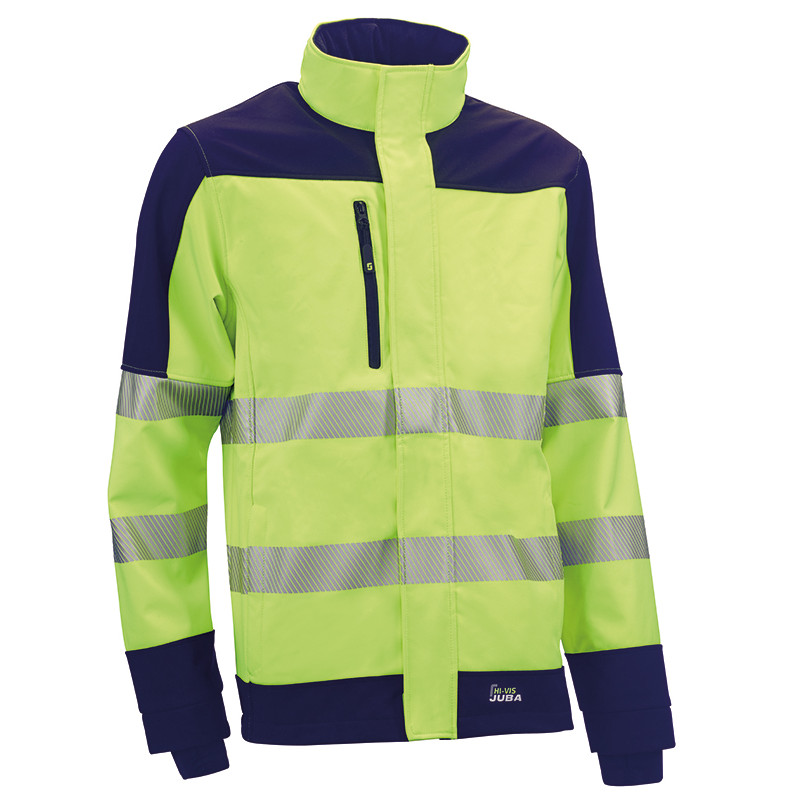 CHAQUETA SOFTSHELL AV AMARILL AZUL