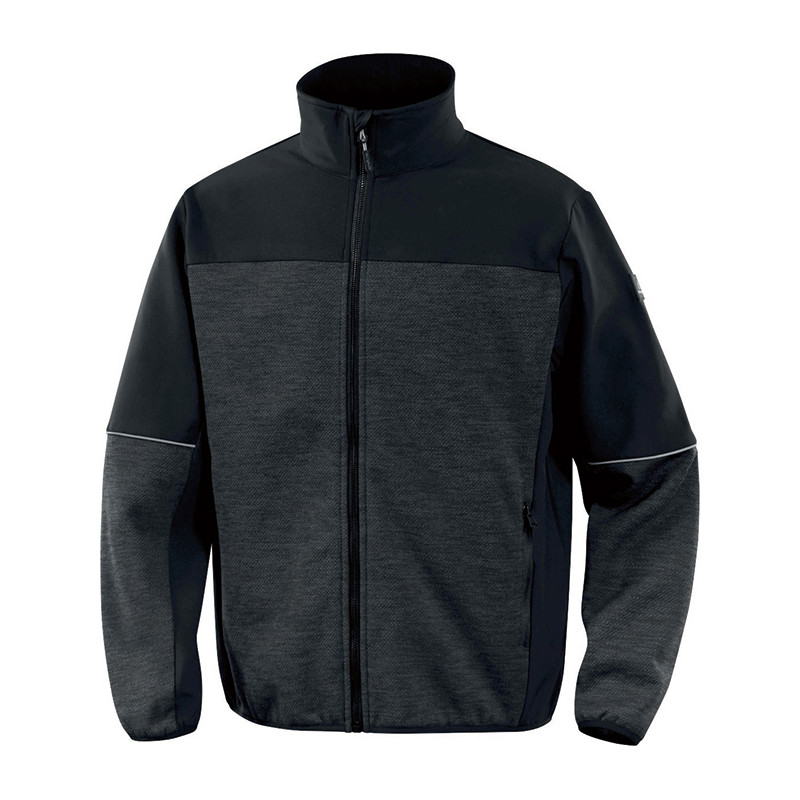 CHAQUETA POLAR GRIS/NEGRO