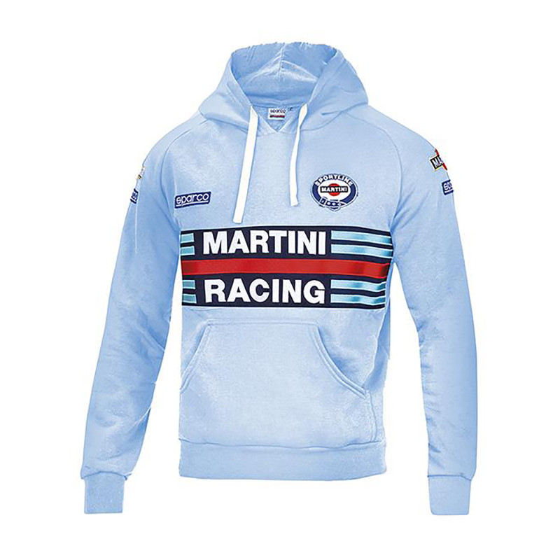 SUDADERA CAPUCHA AZUL CELESTE MARTINI