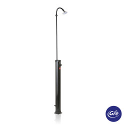 DUCHA SOLAR PVC NEGRO
