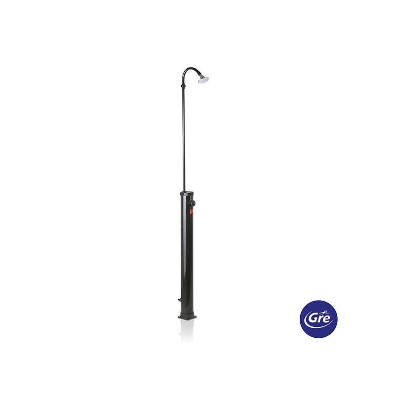 DUCHA SOLAR PVC NEGRO