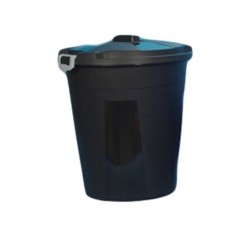 CUBO  BASURA  INDUSTRIAL  NEGRO
