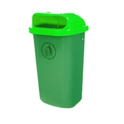 PAPELERA  PLASTICO  VERDE