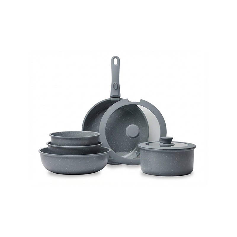 BATERIA COCINA GREY 8 PZAS.