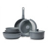 BATERIA COCINA GREY 8 PZAS.
