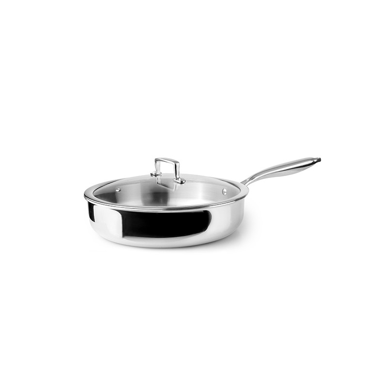 SARTEN GUISERA C/TAPA INOX+ALUM+INOX TRIPLY NATURA