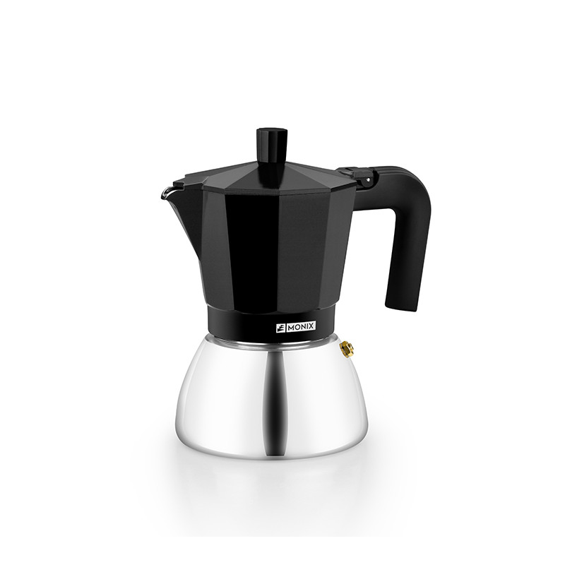 CAFETERA INDUCCION INOX BLACK
