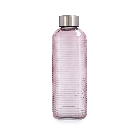 BOTELLA VIDRIO VELVET ROSA