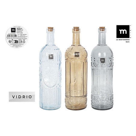 BOTELLA VIDRIO PINTADA SURTIDA