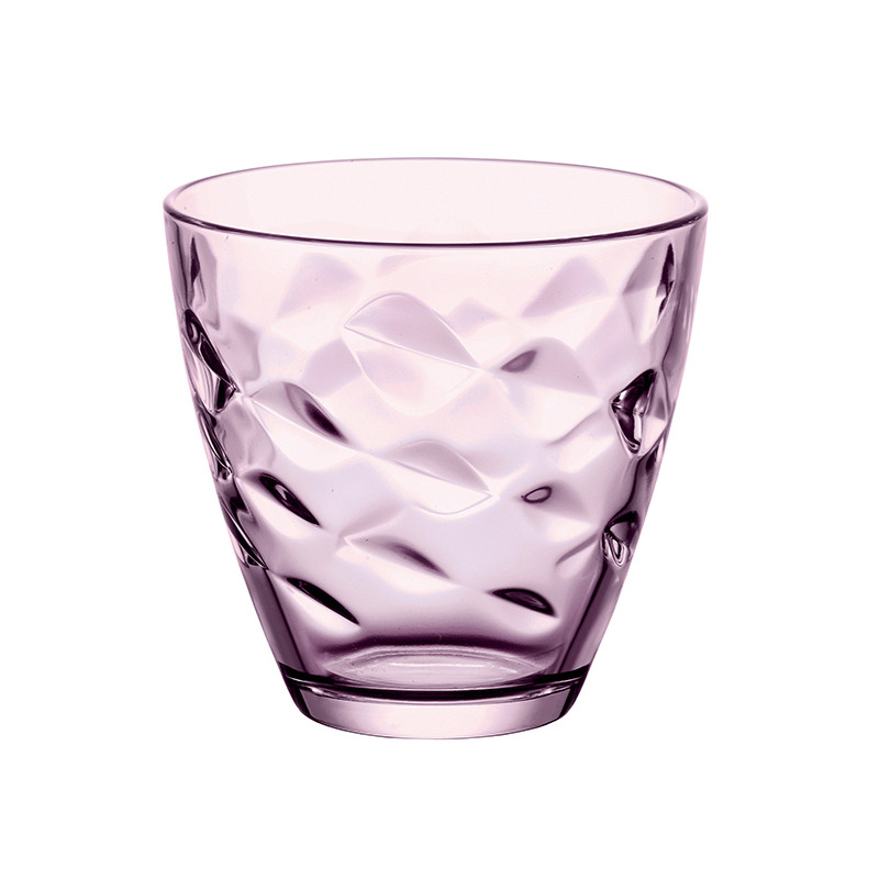 VASO AGUA ROSA FLORA PACK 6