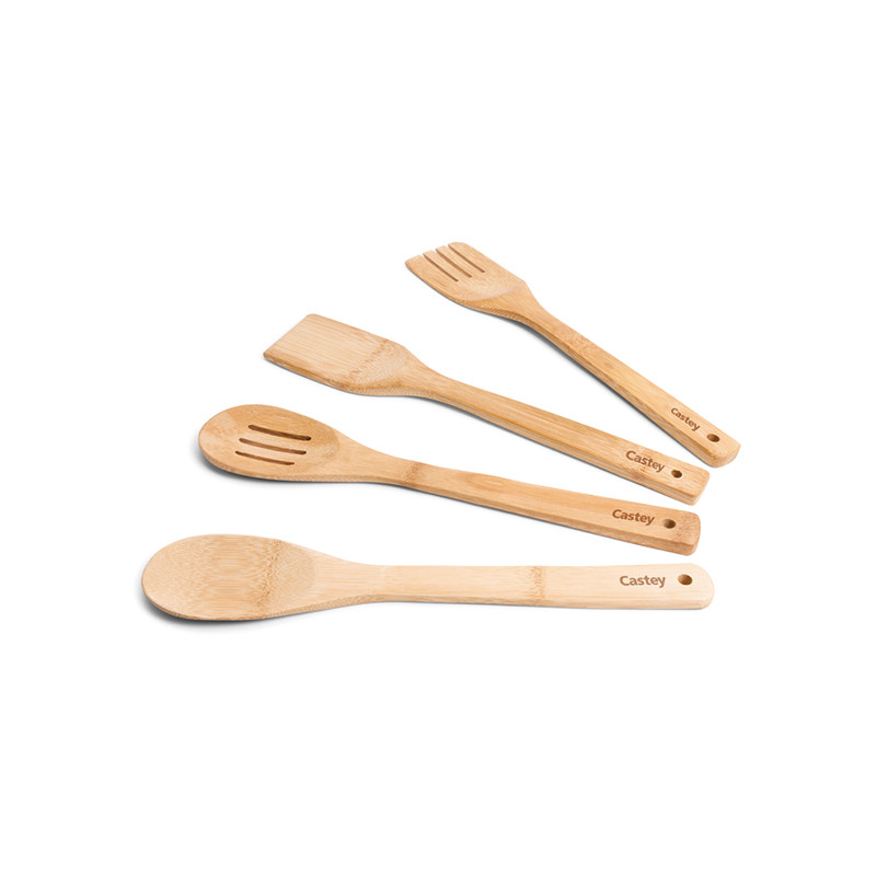 UTENSILIOS COCINA BAMBU 4 PZAS